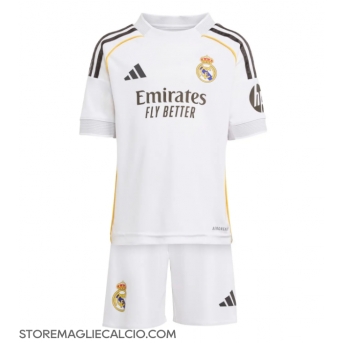 Real Madrid Maglia Gara Casa Repliche 2025-26 Bambino